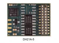 D&H DH21A, Lokdecoder, 21-polige Schnittstelle, NEM 660/RCN-121, 2,0 A ,SX1, SX2, DCC, MM, 6 Ausgänge, SUSI
